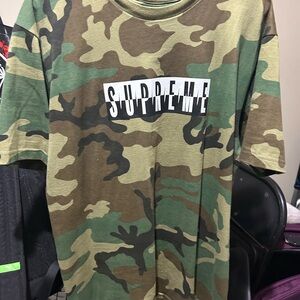 Supreme split Camouflage T-Shirt